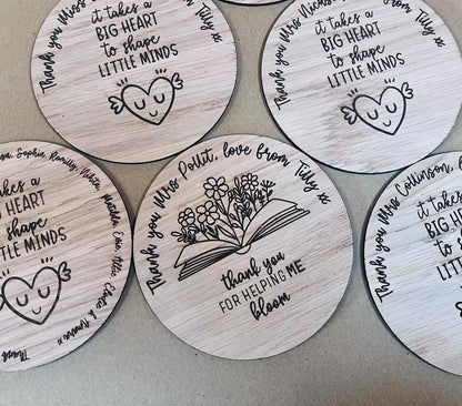 Thank You Teacher Plaque/Card Alternative