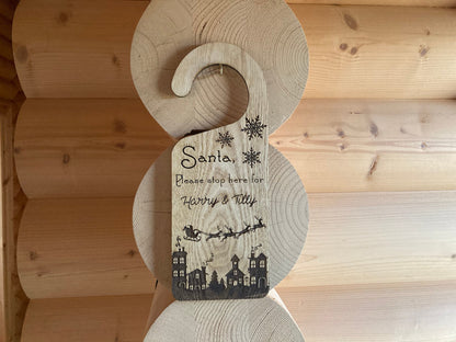Custom Santa Stop Here Sign