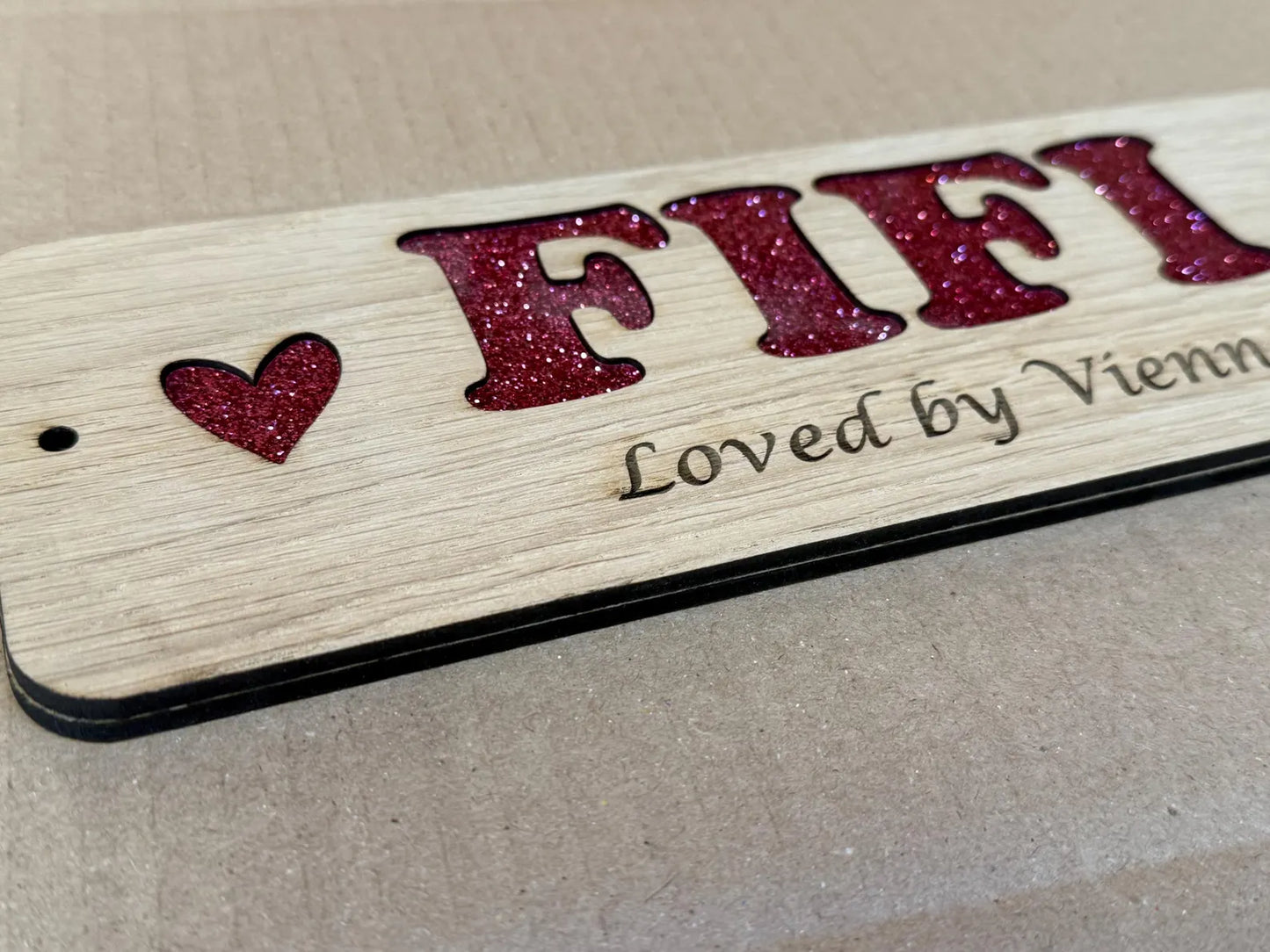 Pink Glitter Stable Door Sign